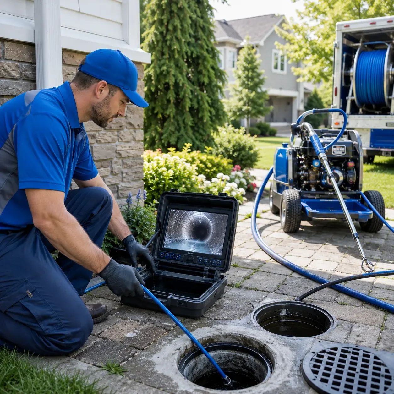 Outdoor drain cleaning professionals serving French Creek, WV