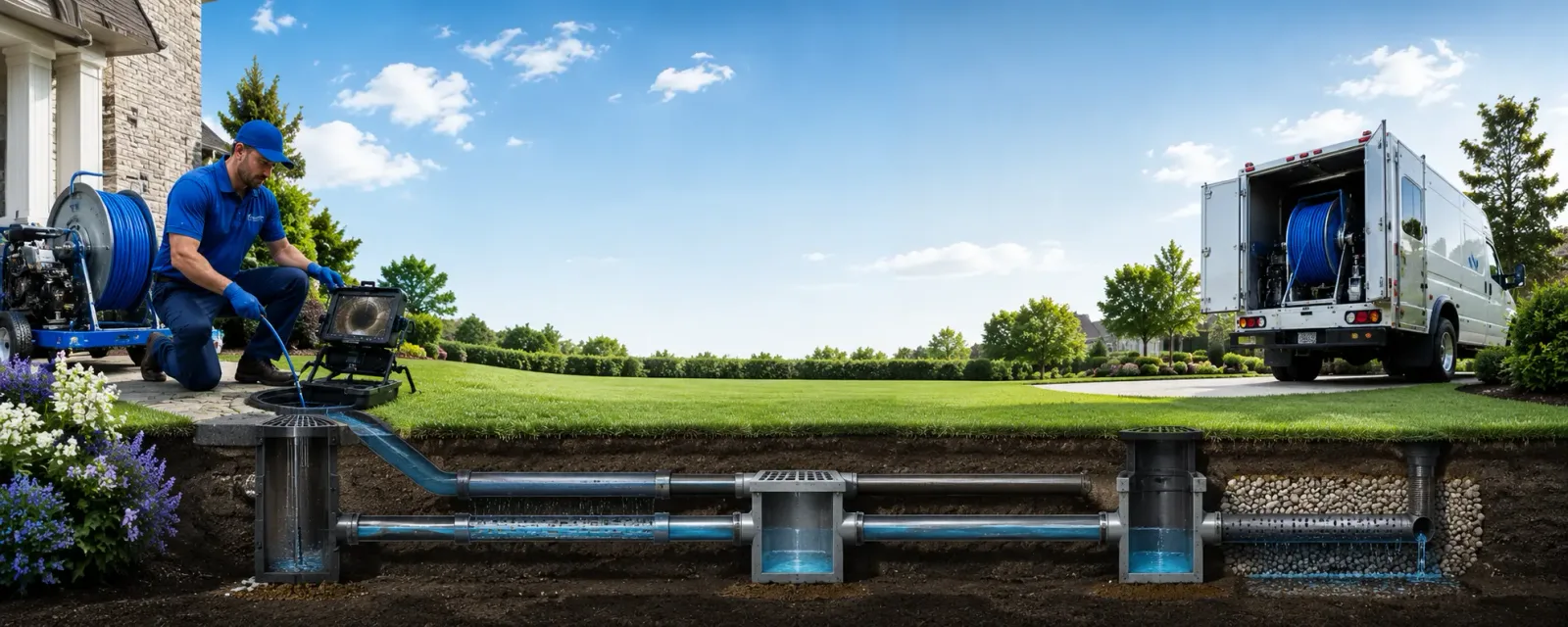 Outdoor drain cleaning information for French Creek, WV